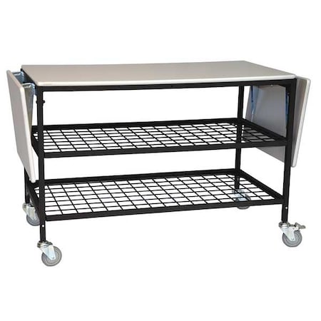 Adjustable Mobile Work Table, 51 In. L MPN:ERGO-50-K3