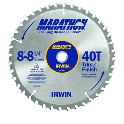 8IN - 8-1/4IN X 40T Trim/Finish Universal Arbor MPN:14053
