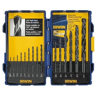 15 Piece Black Oxide Drill Bit Set MPN:314015