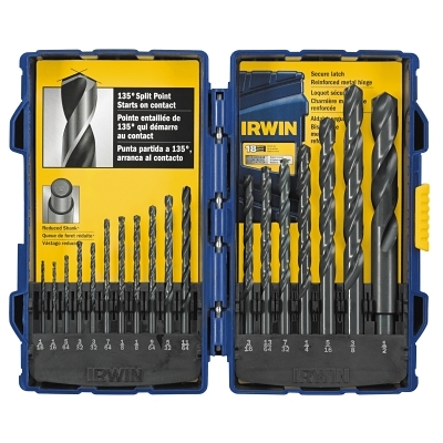 18 Piece Black Oxide Drill Bit Set MPN:314018
