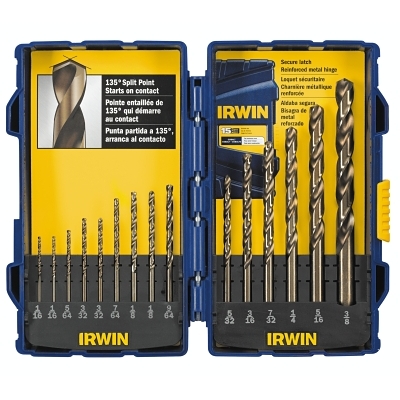 15 Piece Cobalt Drill Bit Set MPN:316015