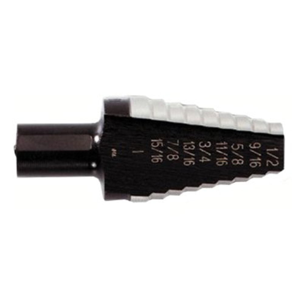 High Speed Steel Fractional Hole Enlarging, 9/16 in to 1 in, 8 Steps MPN:10220