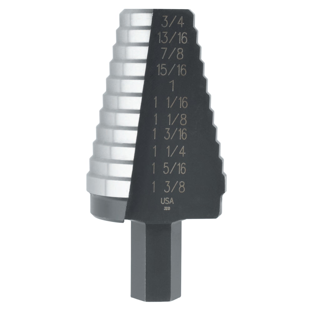 High Speed Steel Fractional Hole Enlarging, 13/16 in to 1-3/8 in, 10 Steps MPN:10221