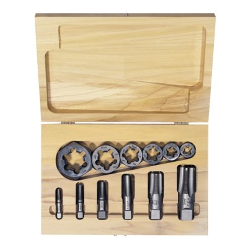 IRWIN Hexagon Re-Threading Tap and Die Set, 12 Pieces MPN:1920