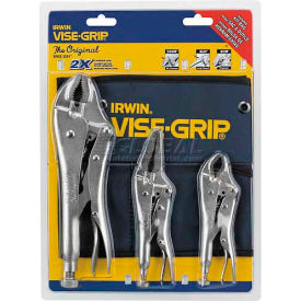 IRWIN VISE-GRIP® 73 3 Piece The Original™ Locking Plier Set W/ Pouch 73
