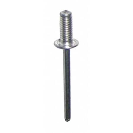 Blind Rivet, Dome Head, 0.197 in Dia., 0.581 in L, Aluminum Body, 100 PK MPN:PASG612