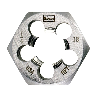 Die 1/4-18 1 Npt Hex Hanson MPN:6703
