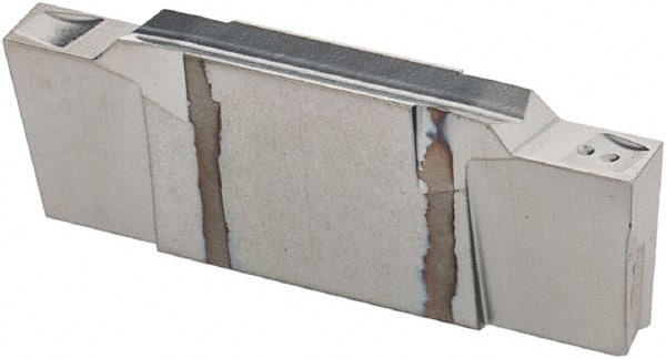Cutoff Insert: DGR 2400WP-12D IC328, Carbide, 2.39 mm Cutting Width, 0.0941