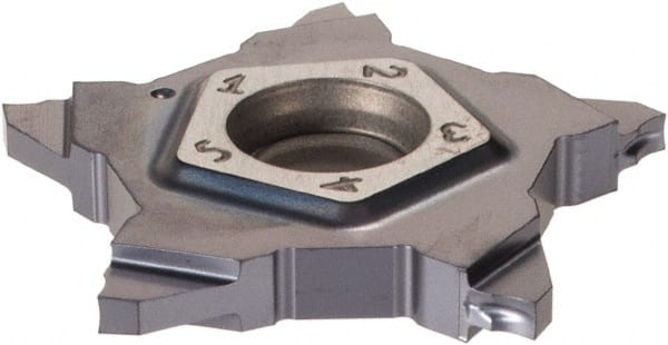 Cutoff Insert: PENTA 24N140J000   908, Carbide, 1.40 mm Cutting Width, 0.0551