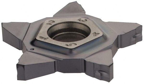 Cutoff Insert: PENTA 24N287J020   908, Carbide, 2.87 mm Cutting Width, 0.1130