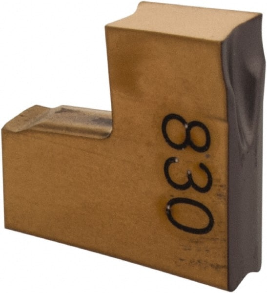 Cutoff Insert: TAGN2JS IC830, Carbide, 2.00 mm Cutting Width, 0.0787