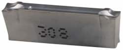 Cutoff Insert: DGN 3102J IC-308, Carbide, 3.10 mm Cutting Width, 0.1220