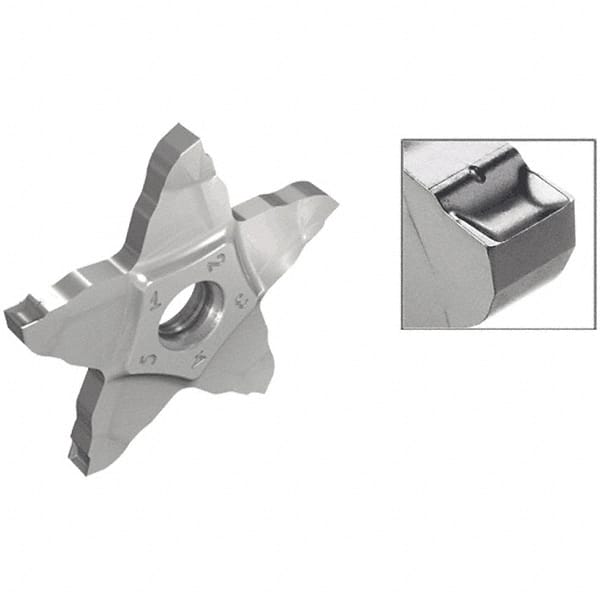 Cutoff Insert: PENTA34R150PB6D IC908, Carbide, 1.50 mm Cutting Width, 0.0590