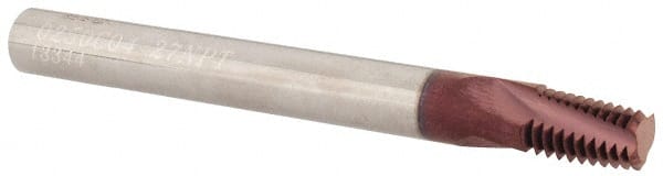 Helical Flute Thread Mill: 1/8, External, 3 Flute, 1/4
