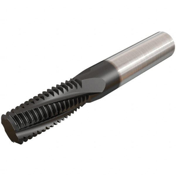 Helical Flute Thread Mill: G 1/8-28, Internal & External, 3 Flute, 8.00 mm Shank Dia, Solid Carbide MPN:5605074