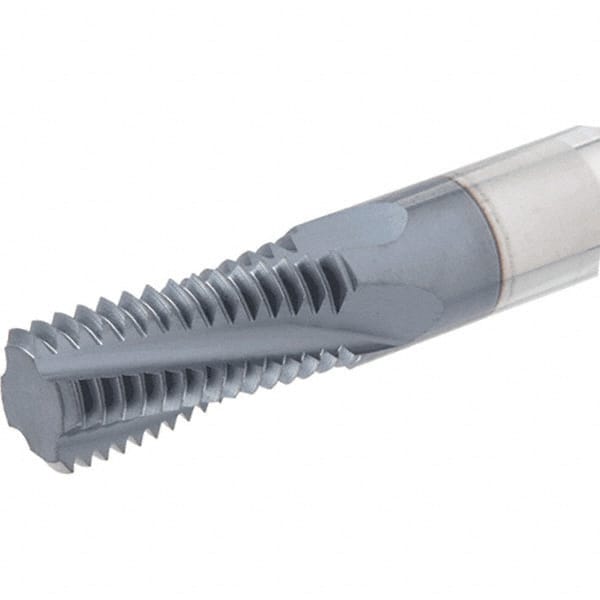 Helical Flute Thread Mill: External, 4 Flute, 10.00 mm Shank Dia, Solid Carbide MPN:5605755