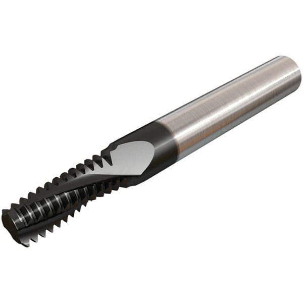 Helical Flute Thread Mill: 5/16-32, Internal, 3 Flute, 0.2500