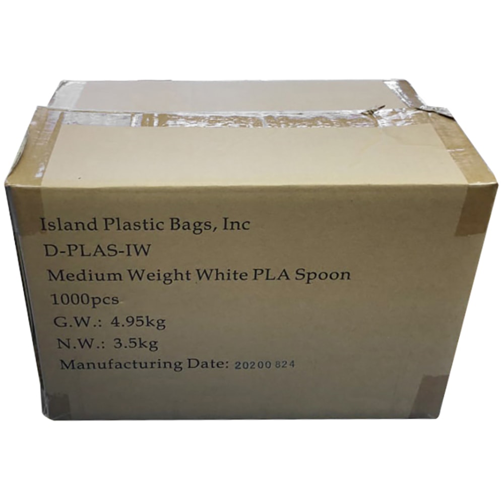 Ohanaware Disposable Cutlery, Spoons, White, Pack Of 1, 000 Forks MPN:D-PLAS-IW