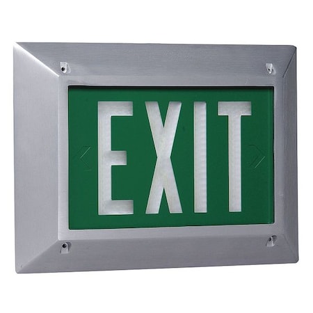 Self-Luminous Exit Sign, 1 Face(s), Tritium, Flush Only Mount MPN:2040-70-20-1-G-BA-MB