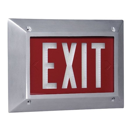 Self-Luminous Exit Sign, 1 Face(s), Tritium, Flush Only Mount MPN:2040-70-20-1-R-BA-MB
