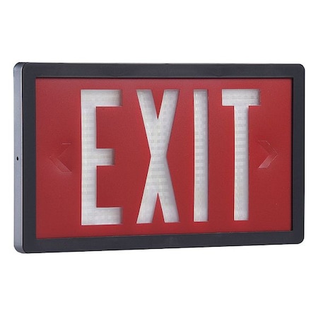 Self-Luminous Exit Sign, 2 Face(s), Tritium, Universal Mount MPN:SLX-60-10-2-R-BK-MTEBP