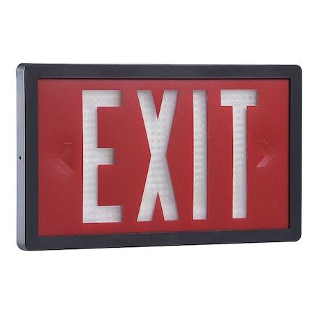 Self-Luminous Exit Sign, 2 Face(s), Tritium, Universal Mount MPN:SLX-60-20-2-R-BK-MTEBP