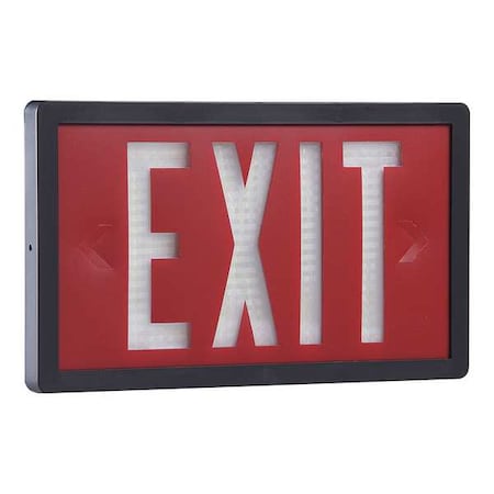 Self-Luminous Exit Sign, 1 Face(s), Tritium, Universal Mount MPN:SLX-60-10-1-R-BK-MTEBP