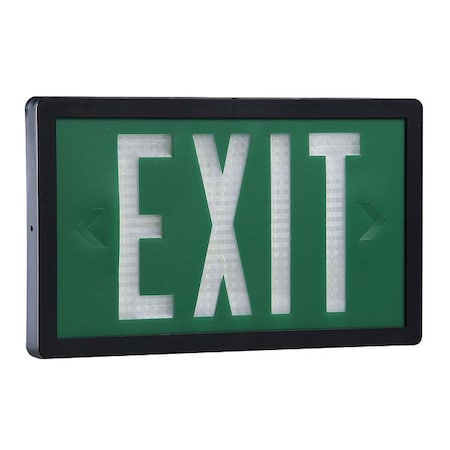 Self-Luminous Exit Sign, 1 Face(s), Tritium, Universal Mount MPN:SLX-60-20-1-G-BK-MTEBP