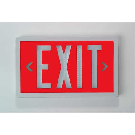 Self-Luminous Exit Sign, 2 Face(s), Tritium, Universal Mount MPN:SLX-60-10-2-R-WH-MTEBP
