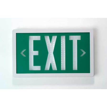 Self-Luminous Exit Sign, 20 yr., 1 Face, SLX60-S-G-20-WH-U MPN:SLX-60-20-1-G-WH-MTEBP