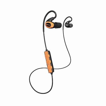 Rechargeable Earplugs Bluetooth-Enabled Earplugs, 27 NRR NRR, Orange MPN:IT-21B