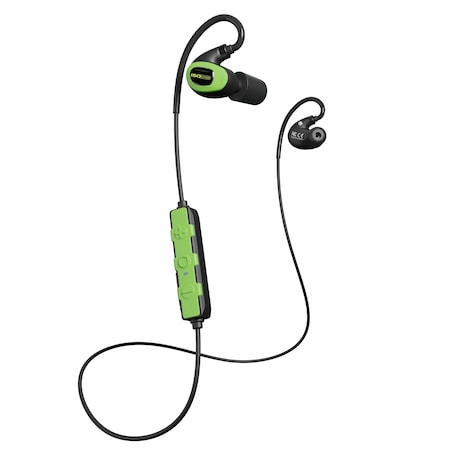 Rechargeable Earplugs Bluetooth-Enabled Earplugs, 27 NRR NRR, Green MPN:IT-28B