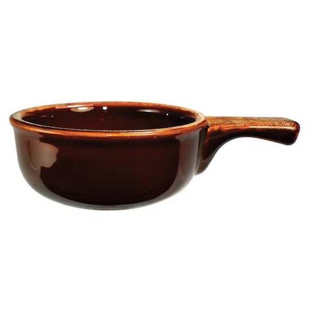 Soup Crock, 12 Oz., White/Caramel, PK24 MPN:OSC-15-H
