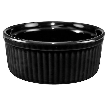 Fluted Ramekin, 8 oz Cap., Black, PK36 MPN:RAMF-10-B
