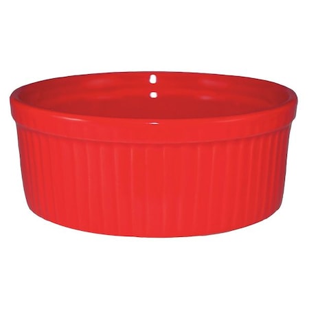 Fluted Ramekin, 8 oz Cap., Red, PK36 MPN:RAMF-10-CR
