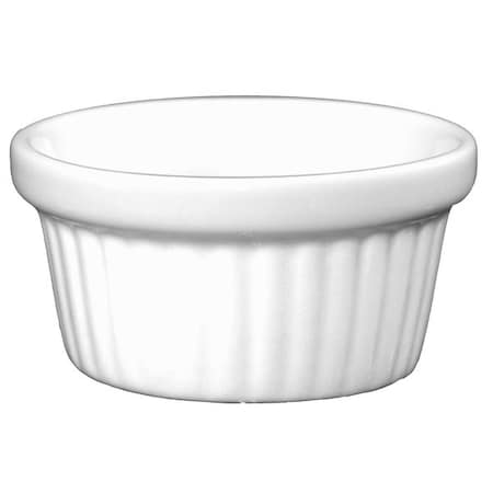 Fluted Ramekin, 2 Oz, European White, PK36 MPN:RAMF-2-EW