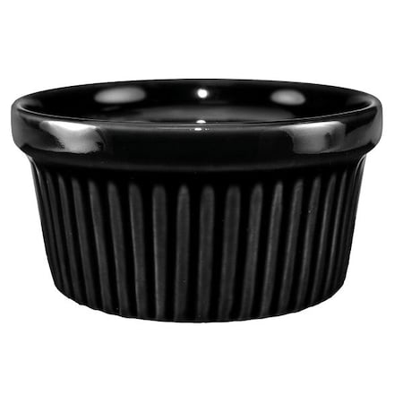 Fluted Ramekin, 4 oz Cap., Black, PK36 MPN:RAMF-4-B