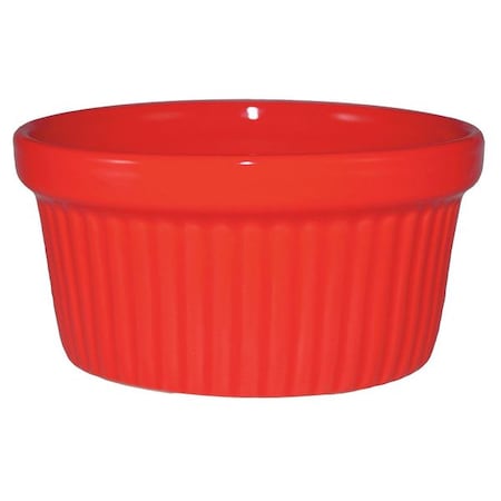 Fluted Ramekin, 4 oz Cap., Red, PK36 MPN:RAMF-4-CR