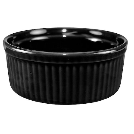 Fluted Ramekin, 6 oz Cap., Black, PK36 MPN:RAMF-8-B