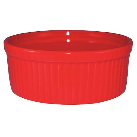 Fluted Ramekin, 6 oz Cap., Red, PK36 MPN:RAMF-8-CR
