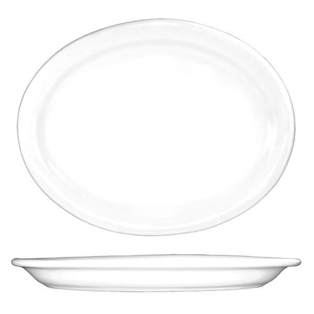 Platter, 9-3/4x7-7/16, European Wht, PK24 MPN:BR-12
