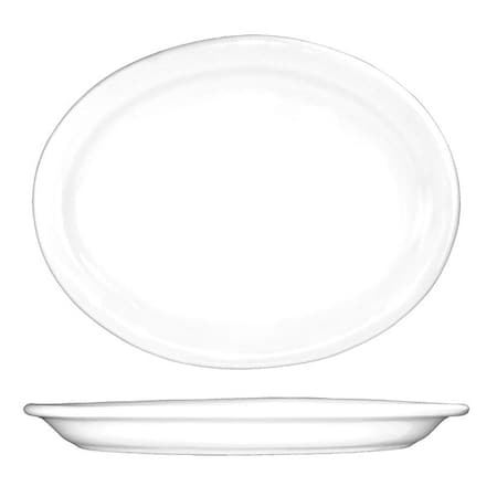 Platter, 13-1/4x10, European White, PK12 MPN:BR-14