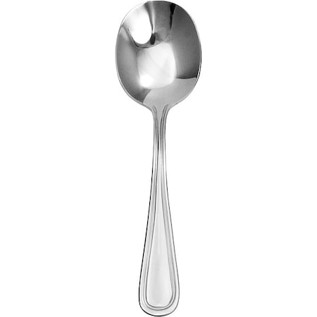 Bouillon Spoon, 5 7/8 in L, Silver, PK12 MPN:CA-113
