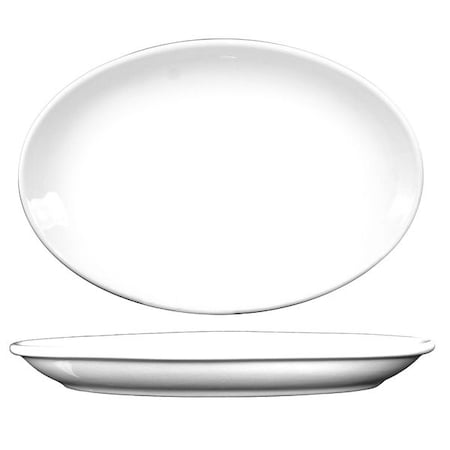 Platter, 11-3/4x8, European White, PK12 MPN:DO-13