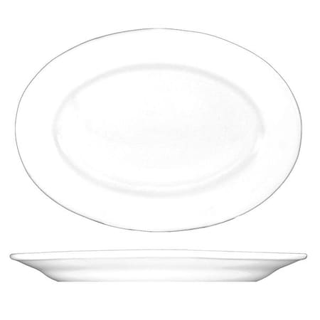 Platter, 9-3/8x6-5/8, European White, PK24 MPN:DO-81