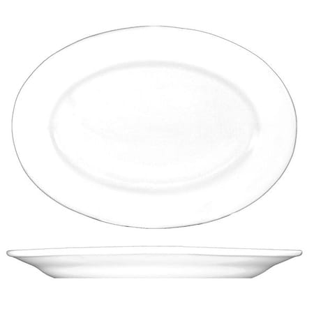 Platter, 12-1/2x9, European White, PK12 MPN:DO-84
