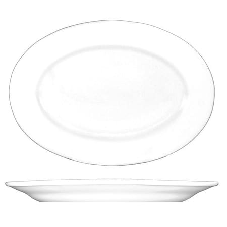 Platter, 15-1/2x11-1/8, European Wht, PK12 MPN:DO-86