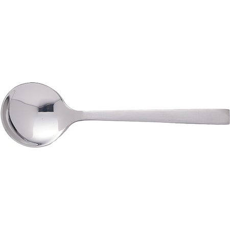 Bouillon Spoon, 6 in L, Silver, PK12 MPN:GA-113