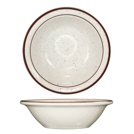 Fruit Bowl, 4 oz., Ceramic Brown Speckle PK36 MPN:GR-11