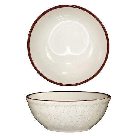Nappie Bowl, 16 oz., Ceramic Brown Speckle PK36 MPN:GR-18